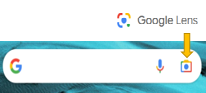 google lense searchbox